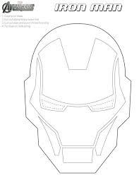 Homemade Halloween Costumes Coloring Mask Printable Coloring Masks Iron Man Mask