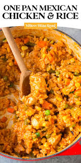 One Pot Mexican Chicken And Rice Yellowblissroad Com Recipe In 2020 Mexican Chicken And Rice Chicken Rice Recipes Easy Mexican Chicken