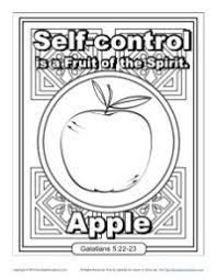 Fruit Of The Spirit For Kids Self Control Coloring Page Fruit Of The Spirit Bible Coloring Pages Self Control