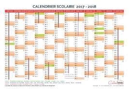 Vous pouvez télécharger puis imprimer un calendrier 2018 avec les jours fériés et les dates des le site document gratuit propose aussi un modèle de calendrier 2017 au format xls. Calendrier Scolaire Annuel 2017 2018 Avec Affichage Des Jours Feries Et Vacances Scolaires Calenweb Com