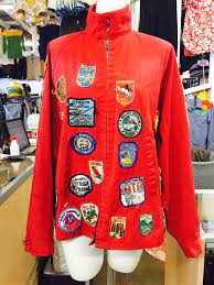 Vintage Jacket With Patches Windbreaker Band Jacket Etsy 70s Clothing Vintage Jacket Red Jacket