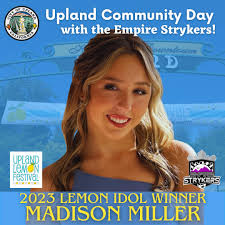 ⚽ 🎉 Join City of Upland Community Day with the Empire Strykers! Bring your  family and friends to see 2023 Upland Lemon Idol Winner, Madison Miller,  sing the National Anthem live before