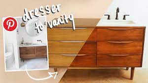 Maybe you would like to learn more about one of these? Can I Diy A Thrifted Dresser Into A Pinterest Bathroom Vanity Youtube