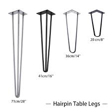 Thin foursteel dining table leg with top plate 2 x 28 from. 4x Hairpin Table Legs 10 12mm Steel 8 14 16 28 Furniture Table Desk Bench Ebay