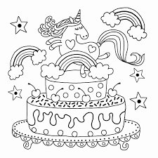 Drawing and coloring unicorn cake colouring page art for kids to. Unicorn Cake Coloring Pages Printable Guide At Coloring Pages Api Ufc Com