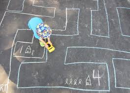 Preschool Math Chalk Maze How To Run A Home Daycare Preschool Math Craft Activities For Kids Play To Learn