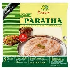 Merek & varian roti maryam beku. Kawan Plain Paratha 5 Pieces 400g Tesco Groceries