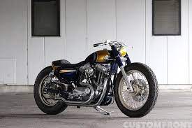 custom harley davidson xl sportster 2001 by gravel crew chain final drive conversion straight pipes exhaust one off body work cu スポーツスター ハーレー ハーレー マフラー