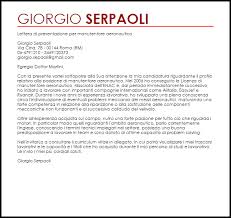 Esempio Lettera Di Presentazione Manutentore Aeronautico Livecareer