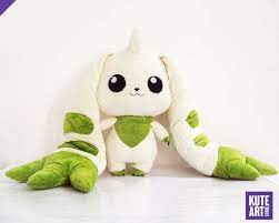 Teddy Terriermon Digimon 40 Cm Or 15 7 In Teddy Digimon Kawaii Plushies