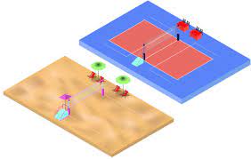 Volleyball Court Drawing Illustrations, Royalty-Free Vector Graphics & Clip  Art - Istock