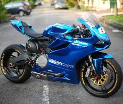 Custom Black And Blue Motorcycle Blue Ducati Ducati Motorbike Motorbikes Ducati