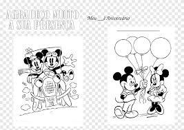 Gambar mickey mouse hitam putih untuk mewarnai. Minnie Mouse Mickey Mouse Buku Mewarnai Daisy Duck Mus Minnie Mouse Anak Teks Png Pngegg