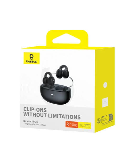 BASEUS 1 RING OPEN-EAR TWS EARBUDS - BLACK 