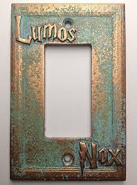 Home Improvement Home Garden Lumos Nox Harry Potter Double Light Switch Cover Home Improvement Aged Copper Patina Or Stone Mirabalispa Com