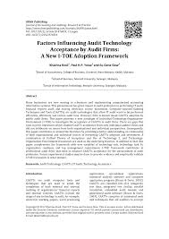 The letter of audit inquiry to the client's lawyer required by section 337. Pdf Factors Influencing Audit Technology Acceptance By Audit Firms A New I Toe Adoption Framework