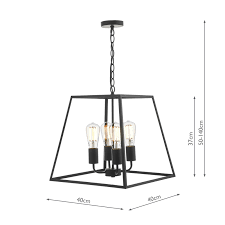 Great savings & free delivery / collection on many items. Academy 4 Light Lantern Black