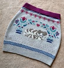 Maybe you would like to learn more about one of these? Clothing Cat Lovers Wool Skirt Bum Warmer Mittens Set Upcycled From A Recycled Wool Sweater Kitty Cat Fair Isle Pattern Yoga Skirt S M Beige Women S Clothing