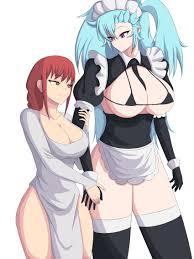 Rule 34 - 2girls Akeno (itsnafulol) Arm Grab Bikini Top Blue Hair Boob  Window Breasts Chainsaw Man Cleavage Cutout Dress Gatopng Hair Between Eyes  Hair Over One Eye Handholding Height Difference Huge