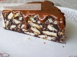 chocolate sauce mosaic biscuit cake recipe turkish style cooking recipe biscuit cake cake recipes desserts