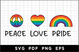 Peace Love Pride Graphic By Spoonyprint Creative Fabrica