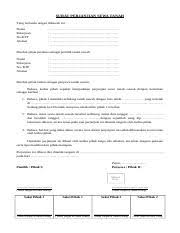 Surat perjanjian sewa menyewa bangunan. Surat Perjanjian Sewa Tanah Doc Surat Perjanjian Sewa Tanah Yang Bertanda Tangan Dibawah Ini Nama Pekerjaan No Ktp Alamat Course Hero