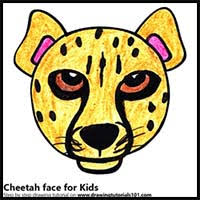 The new lines in each step are. How To Draw Cartoon Cheetahs Realistic Cheetahs Drawing Tutorials Drawing How To Draw Cheetahs Drawing Lessons Step By Step Techniques For Cartoons Illustrations