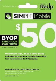 Activation locked = no refund. Best Buy Simple Mobile 50 Prepaid Card Simple Unl T T Ild Data 5