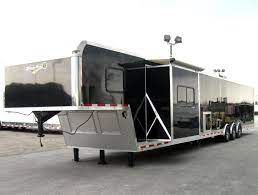 Does anyone make a gooseneck trailer with living quarters and a attached images. Gooseneck Living Quarters Millennium Trailers