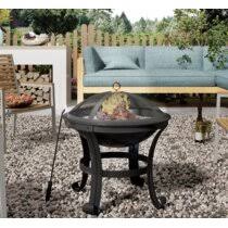 This steel metal outdoor firepit has everything a person would need in an outdoor fire pit.it is well constructed with very sturdy parts that makes it long. Outdoor Metal Fire Pit Wayfair