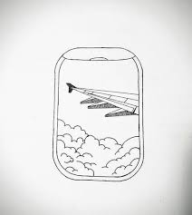 Things To Draw Airplane View Art Drawings Simple Bullet Journal Art Easy Drawings