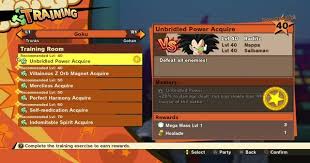 Unlike many dragon ball z themed titles, kakarot offers players the opportunity to train and use a team of their favorite z fighters. Dbz Kakarot Training Room Mastery Skill List Upgrades Dragon Ball Z Kakarot Gamewith