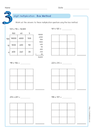 Download our new 3rd grade worksheets. Box Method Multiplication Worksheets Pdf Partial Product Multiplication Worksheets