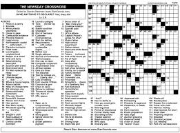 Basically, a crossword puzzle is a word puzzle made up form of a square or a rectangular grid of white and shaded you can take our printable sunday crossword puzzle and do something new in this month make a group of kids and give him a puzzle to solve. Newsday Crossword Sunday Creators Syndicate