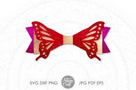 Download Free Svgs Download Butterfly Bow Template Svg Cut Files Free Design Resources