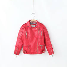 New 2016 Fashion Boys Girls Pu Leather Jacket Autumn Spring Winter Boy Girls Clothes Kids Coat Outerwear Ca Boy Outerwear Leather Jacket Girl Baby Girl Jackets