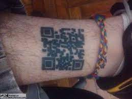 Highly Visible Qr Codes Code Tattoo Tattoos Qr Code Tattoo