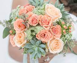 ← gold wedding cake with leaves ← white wedding cake with green leaves. Peach And Mint Wedding Inspiration Contemporary Bride Peach Wedding Flowers Peach Wedding Theme Peach Wedding