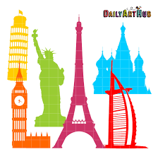 World Landmarks Silhouettes Clip Art Set Daily Art Hub Free Clip Art Everyday Clip Art Silhouette Clip Art Art Hub