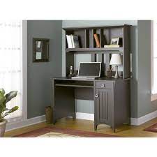 Sutton place weathered charcoal credenza with hutch… Modern Computer Desk Writing Office Hutch Contemporary Laptop Home Furniture New Ebay