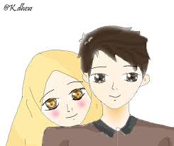 May 29, 2019 · 20 gambar kartun romantis islami yang bikin baper. Kartun Muslimah Pasangan By Kdhew On Deviantart