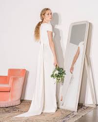 Our Rose Gown From The New Bridal Collection Is A Modern Take On Vintage Glamour With Bell Sl Second Wedding Dresses Designer Wedding Dresses Bridal Dresses