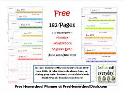 A free lesson plan template available in word, pages and pdf. Free Monthly Homeschool Planner Sets 182 Pages