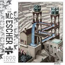 Click on images to download mc escher puzzle stl files for your 3d printer. Buffalo Games M C Escher Waterfall 1000 Piece Jigsaw Puzzle Walmart Canada