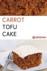 Made With Raisins Cinnamon Vanilla Extract Carrots Soft Or Silken Tofu Applesauce Wheat Flour Brown Sug Tofu Cake Recipe Tofu Recipes Vegan Tofu Dessert