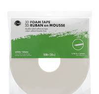 iCraft 3D Foam Tape Jumbo Roll (White) 1/16 Thick x 108 ft ...