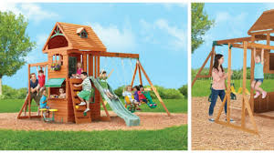 Whether you're shopping for a swing set for your children, grandchildren, godchildren, or other special little ones in your life, you'll find the perfect set at kidkraft. Big Backyard Swing Sets From 499 97 Toys R Us Canada
