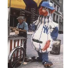 Our mascot is based on our first manager, sparky lyle. Dandy The Short Lived 1979 81 Mascot Of The New York Yankees Roaming The Streets Of Nyc In 1979 As Astute Baseball Fans May Notice He Bears Resemblance To Former Yankees Catcher Thurman Munson