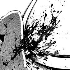 As the new tube filled she grabbed a tissue and wiped her glove, which was splashed with blood from the broken tube. Blood Splash Brush Manga Materials