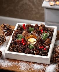 Gesteck Teelichtglas Natural Xmas Design 8x40x15cm Natur Grun Weihnachten Eur 24 99 Weihnachtsdeko Tisch Tischdekoration Weihnachtsdeko